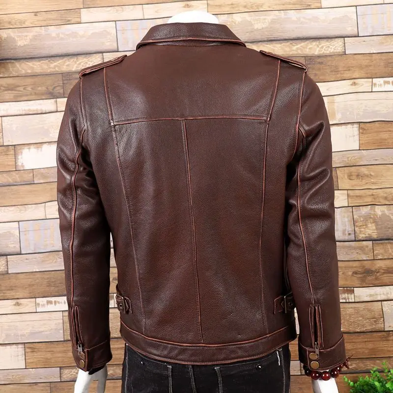 Mens Autumn Long Warm Leather Jacket Coat Men Winter Casual England Style Vintage Fashion Leather Jacket Plus 5XL men clothing
