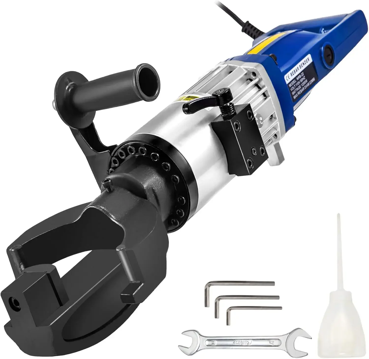 Electric Hydraulic Rebar Bender, 1.2KW 0.9inch 22mm Hand Held Rebar Bender 110V Portable Electric Rebar Bender, within 5s