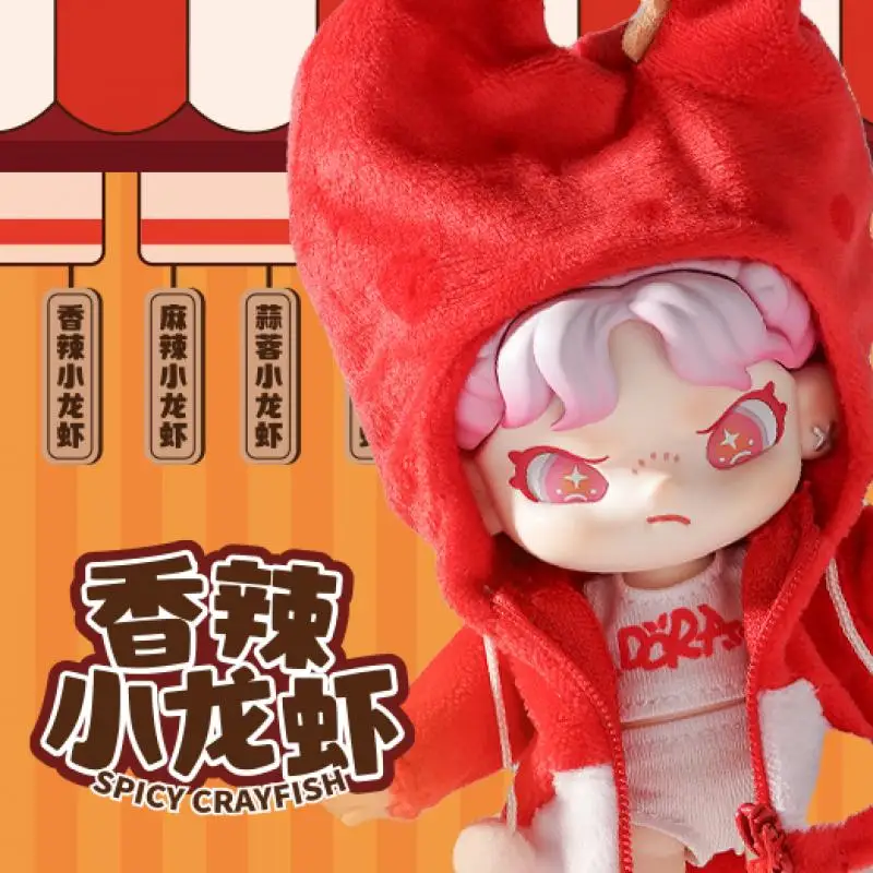 DORA Spicy Crayfish BJD Action Figure Toys Doll Cute Anime Figure Desktop Ornaments Gift Collection