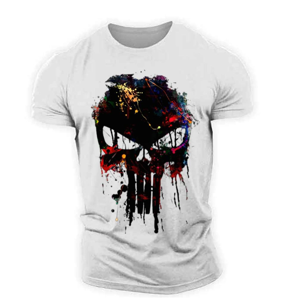 Men's Retro T-shirt, Summer Loose 3D Stereoscopic Printed Street Style Sports Short Sleeve Adult Quick-Dry Breathable Shirt