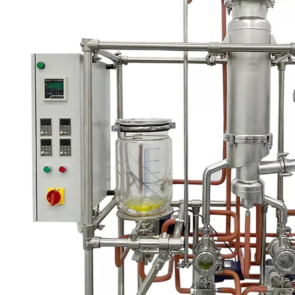 SS304 Short Path Molecular Distillation Essential Oil Distiller Turnkey Solution