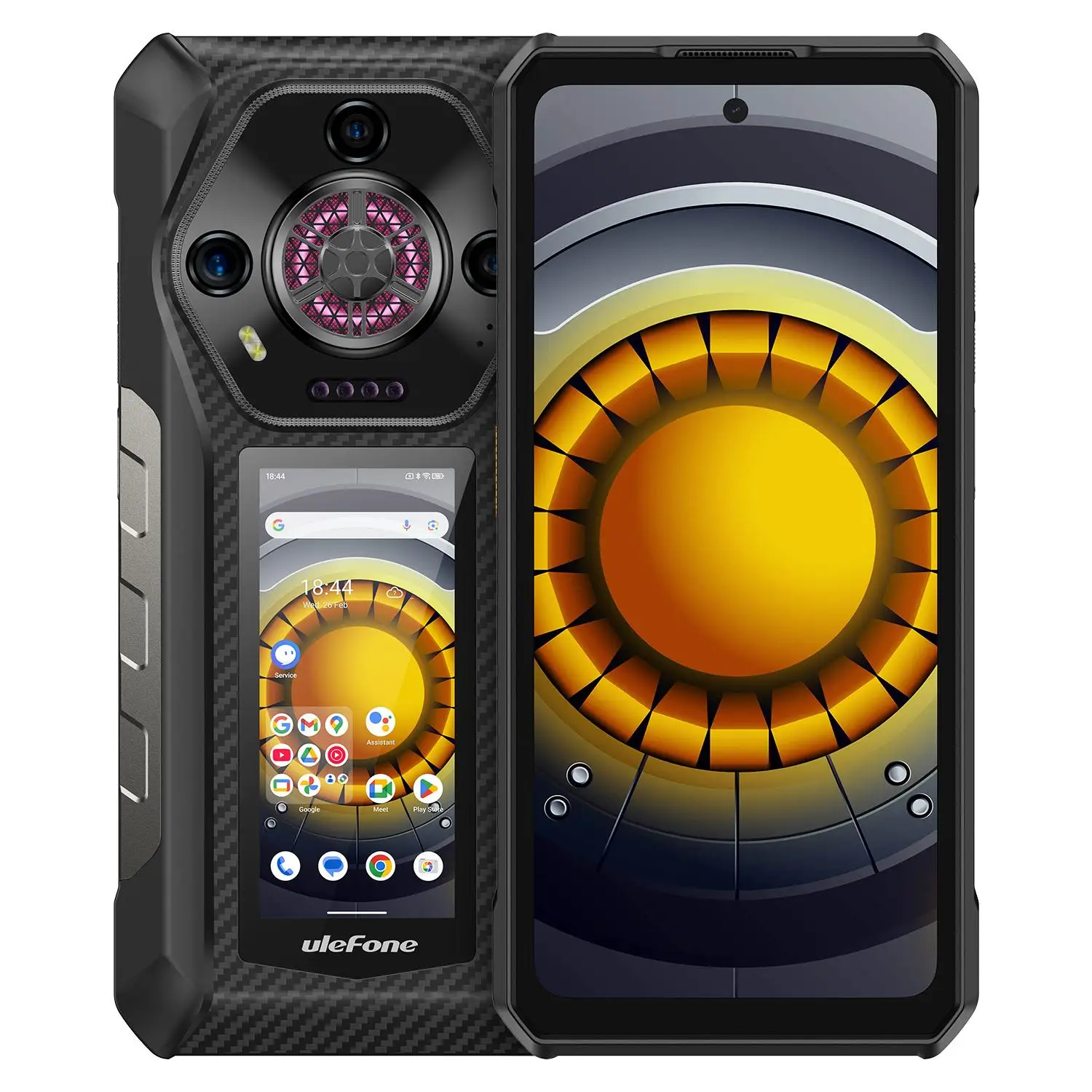 Ulefone Armor 30 Pro 5G Rugged Phone Android 14 Smartphone 6.9" Dual Screen 16GB+512GB MediaTek Dimensity 7300X 12800mAh 64MP
