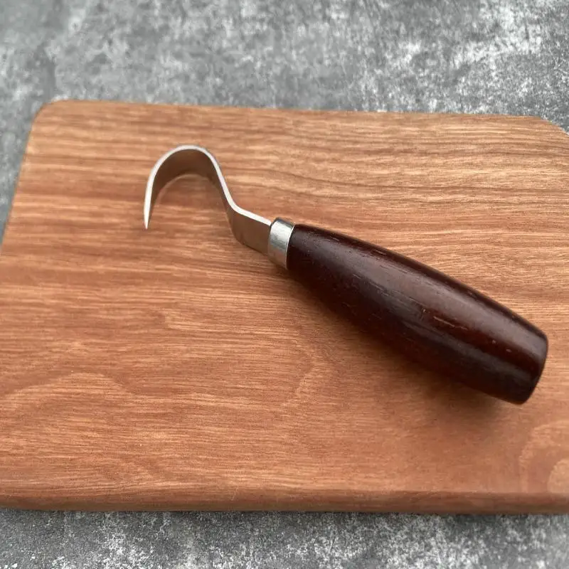 Wood Carving Knife Durable Stainless Steel Blades Comfortable Ergonomic Handle for DIY Wood Art Projects