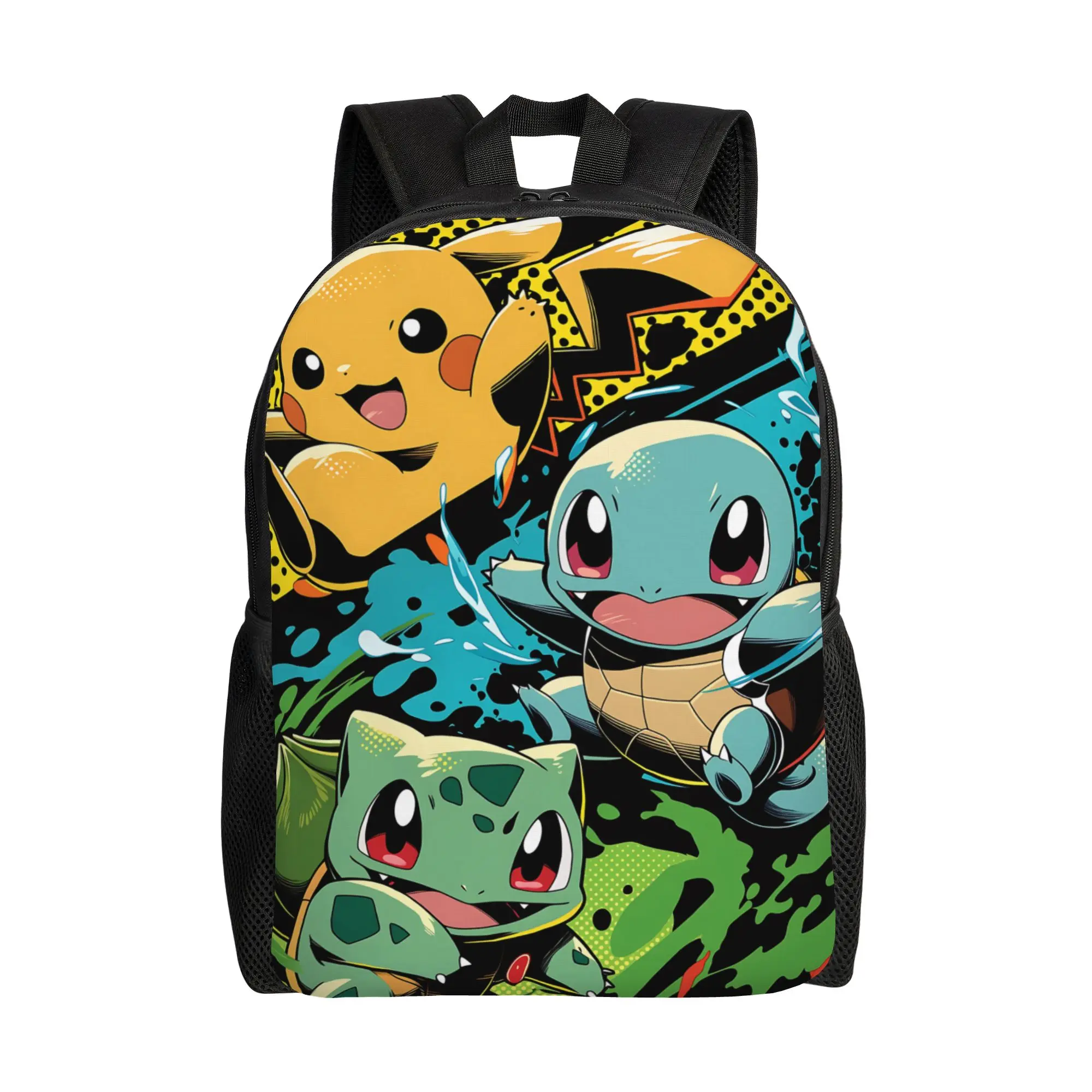 1-teiliger Rucksack, grün, für das neue Schuljahr, Rucksack, Camping, Pokemon, als Geschenk, der neue Semesterbeginn