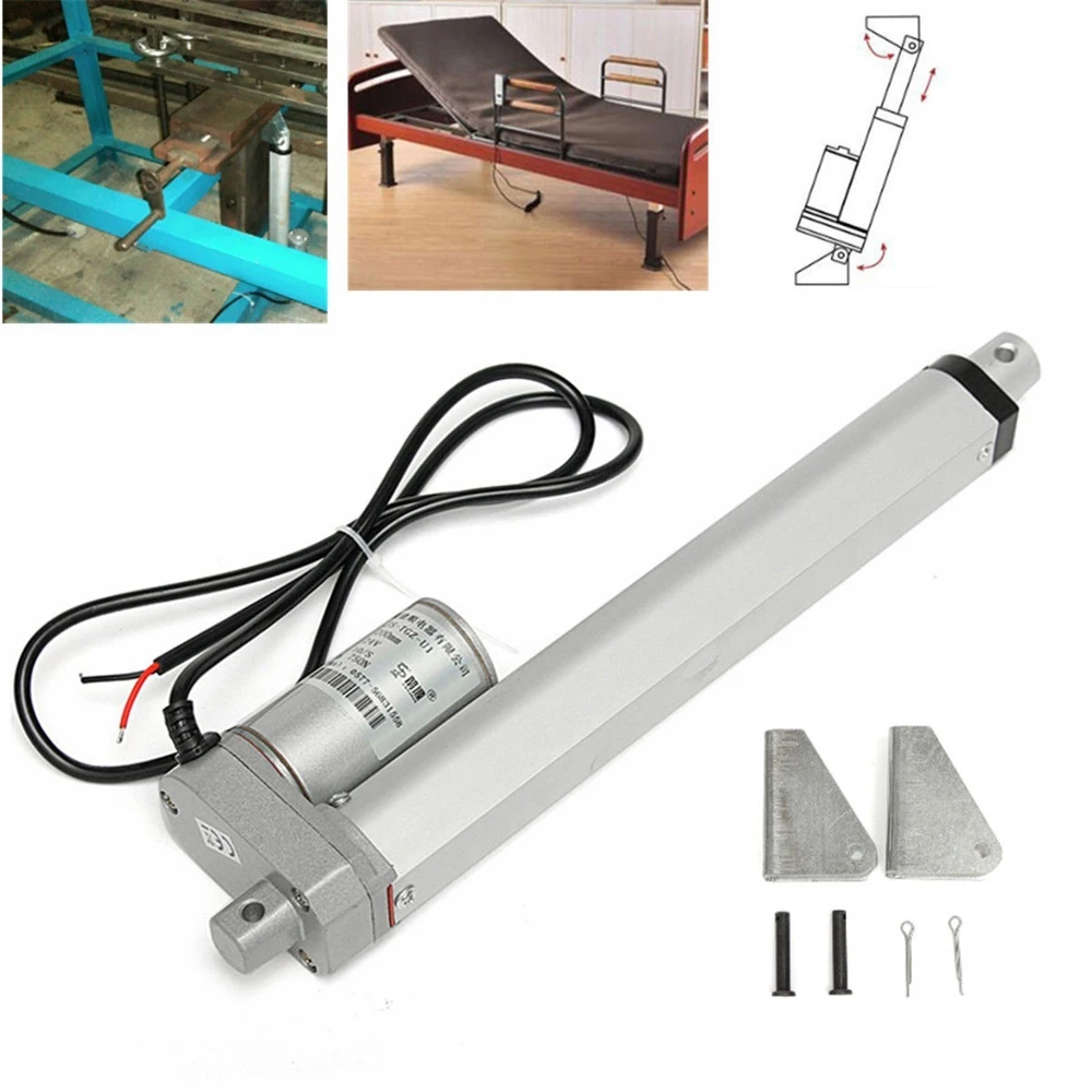 

750N Electric Linear Actuator 12V DC Motor Linear Motion Controller with Limit Switch JS-TGZ-U1 Stroke 250mm