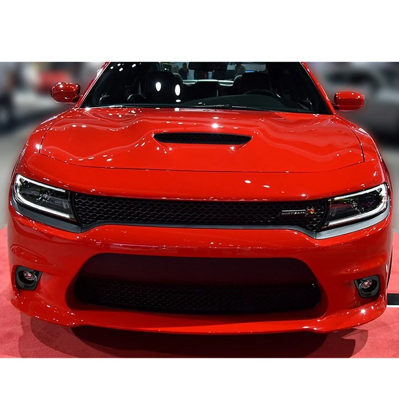 2PCS Fog Light Lamp Cover Car Front Fog Light Lamp Bezel Decoration Cover Trim For Dodge Charger 2015-2022 Accessories ,Black