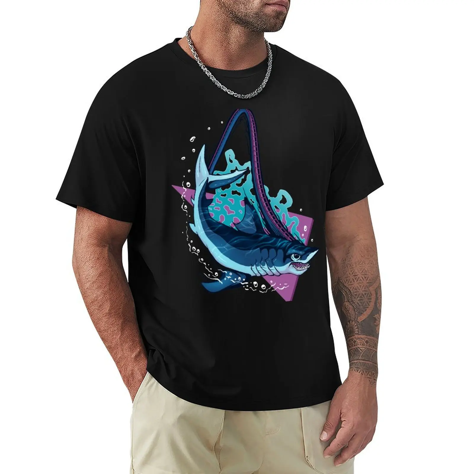 MEGA MAKO MADNESS Roller Coaster Seaworld Orlando Theme Park Ride T-Shirt t shirts for man slim fit T-Shirt