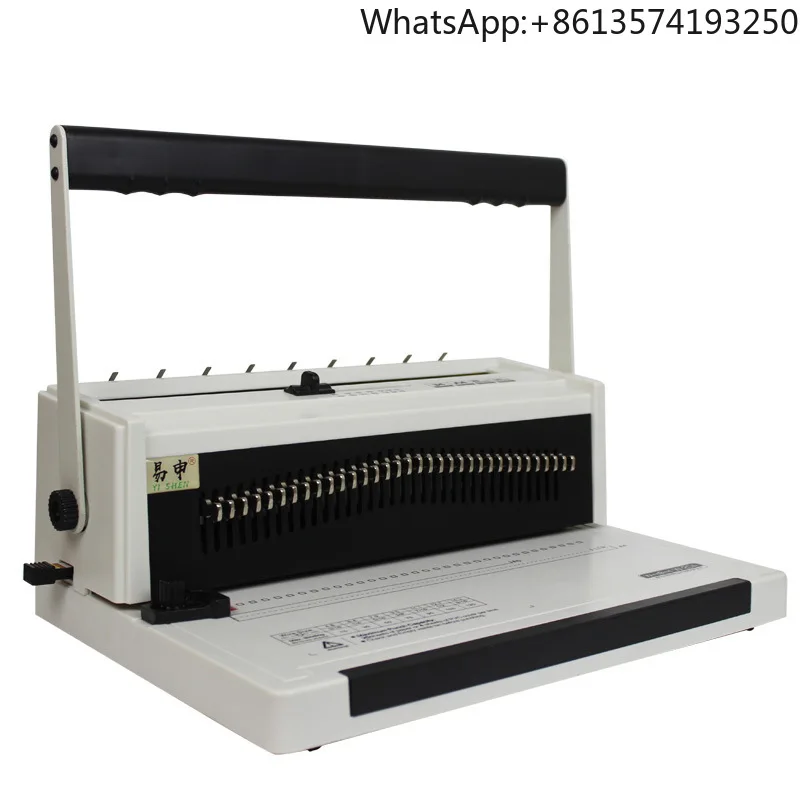 34-hole Desk Calendar Iron Ring Binding Machine with Full Blade Round Hole Punching Machine Double Coil Calendar