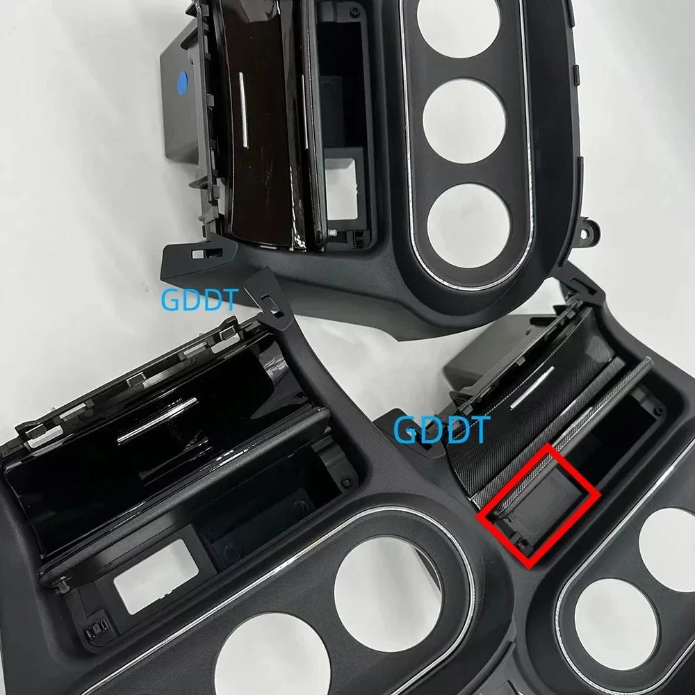 1 Piece LHD Carbon or Black or Brown Interior Board for Lancer CY 8010A189 Shift Gear Box Cover for Fortis CX AT or MT for Evo