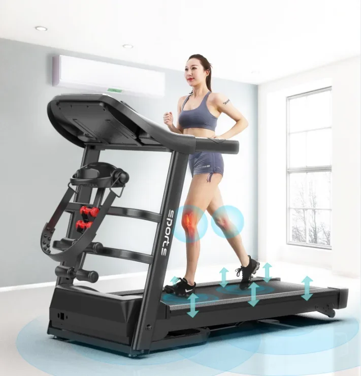 Smart Electric Folding Treadmill  Easy Assembly Fitness Motorized Running Jogging Exercise Machine with 12 Preset Programs