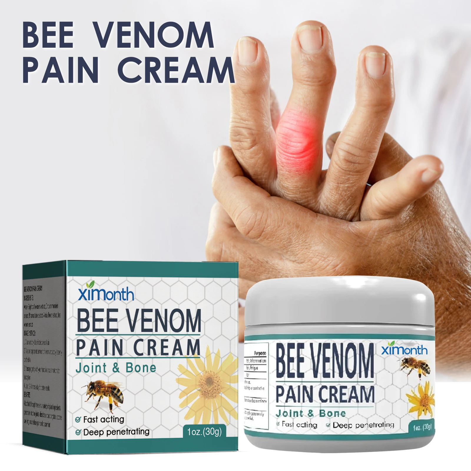 30g Bee Venoms Joint Cream Joint And Bone Therapy Cream Massage Treatments Cream Bone Health Body Care Tools Joint Bone Cream