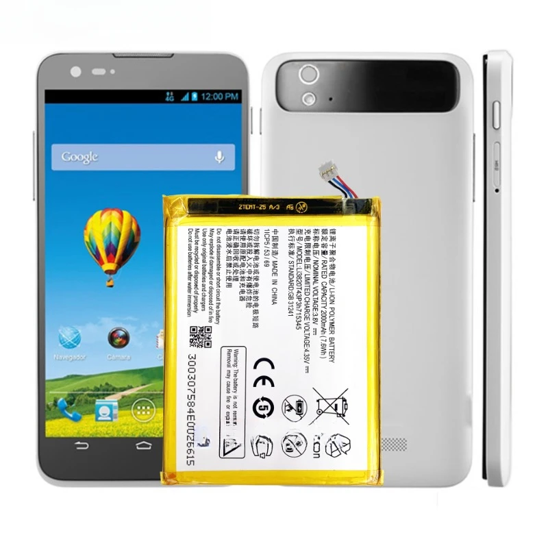LI3820T43P3h715345 2000mAh Mobiele Telefoon Batterij voor ZTE Grote S Flex MF910 MF910S MF910L MF920S MR150-2 MR150-5 MTC 835 + Gereedschap