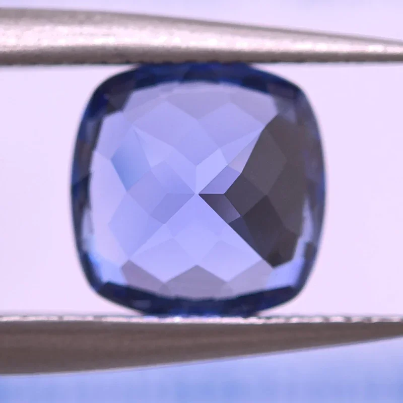Top Lab Grown Sapphire Square Cushion Light Royal Blue VVS1 Selectable AGL Certificate Charms Beads Diy Jewelry Making Materials