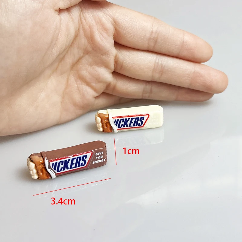  Snickers Model  Biscuit Dollhouse Accessories Simulation Toy for Children's Imaginative Play Clay Material