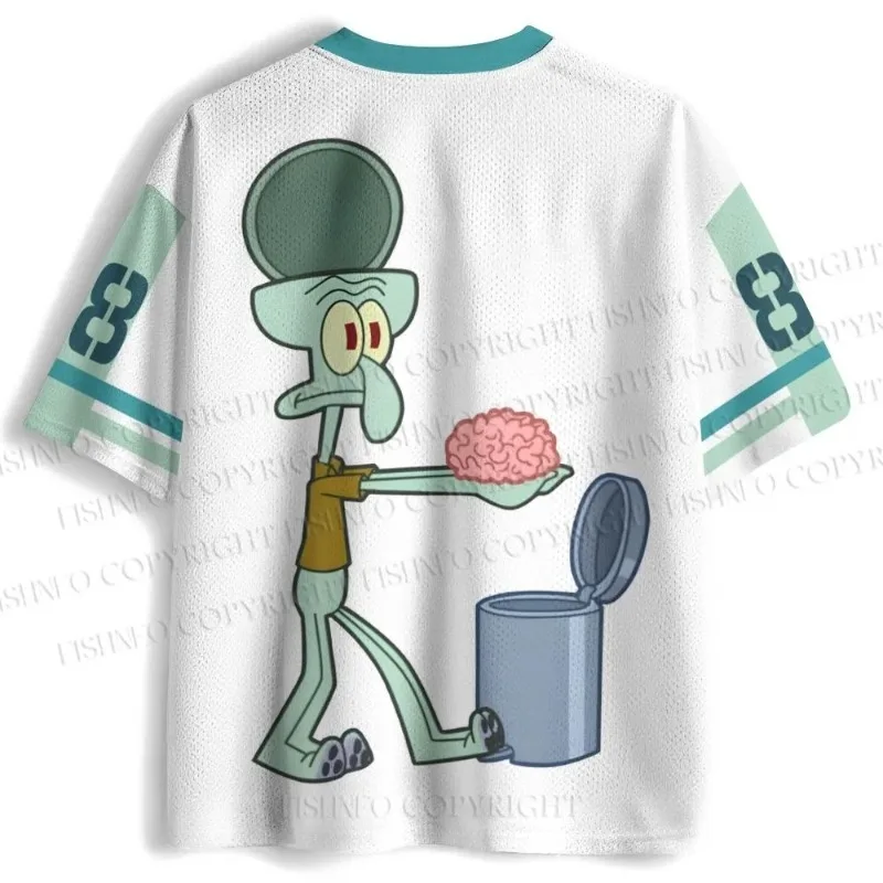 

Squidward Tentacles Jersey Family T-shirt Unisex Cartoon Graphic Streetwear Tee V-Neck Harajuku Hip Hop Casual Tops Fans Gift
