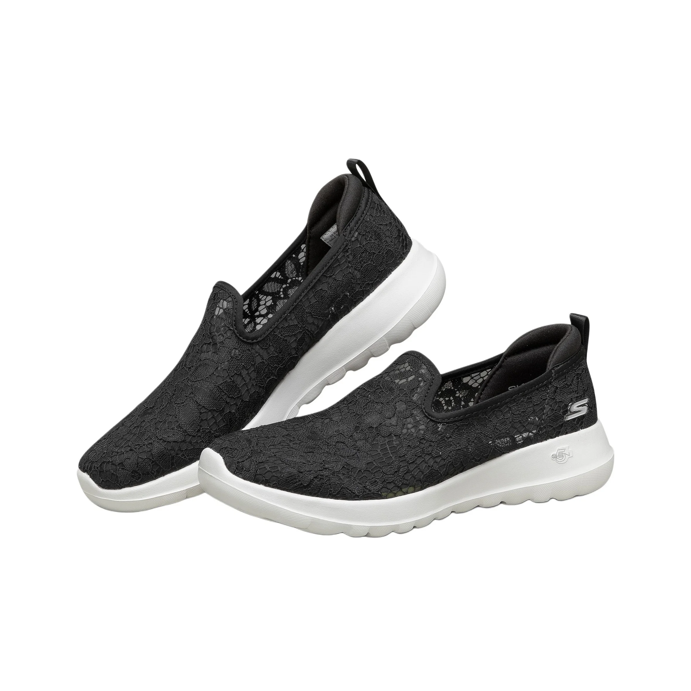 Skechers GO WALK Joy Breathable Casual Shoes Women's Black White 896020-BKW view 6