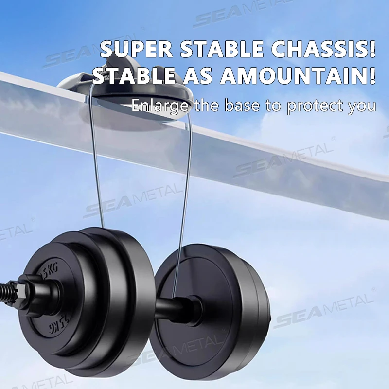 SEAMETAL Head-Up Dashboard Phone Holder for Car Anti-Slip Rubber Stable Phone Mount 360-Degree Rotation Navigation Holder Stand