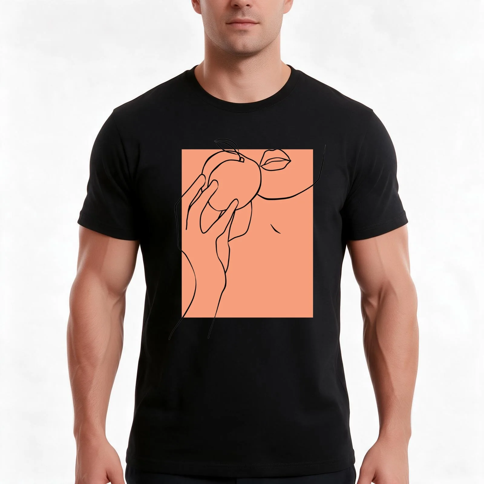 CMBYN Elio and his peach T-Shirt Summer Casual Cotton Tee Oversized Streetwear Tops Vintage Graphic Print Unisex Men Women