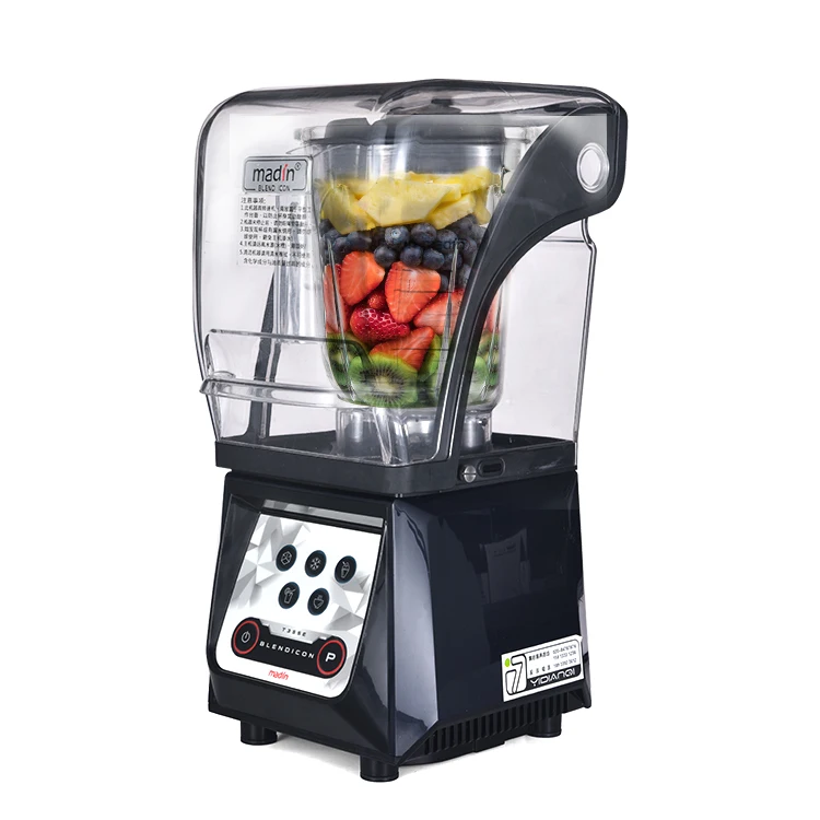 High speed wall breaking machine  Cup Blender Machine Sound Proof Cover Heavy Duty Commercial Silent Fruit Blender ice mixer