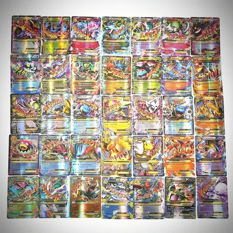 60/100Pcs English Pokemon Cards GX Tag Team Vmax EX Mega Shining Game Battle Carte Trading Collection Cards Toys Children Gifts