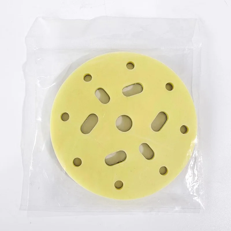 148mm 6 Inch Short Hook Sponge Buffer Pad Multi Hole Soft Interface Cushion Pad Random Orbital Sander Sandpaper Polishing Grindi
