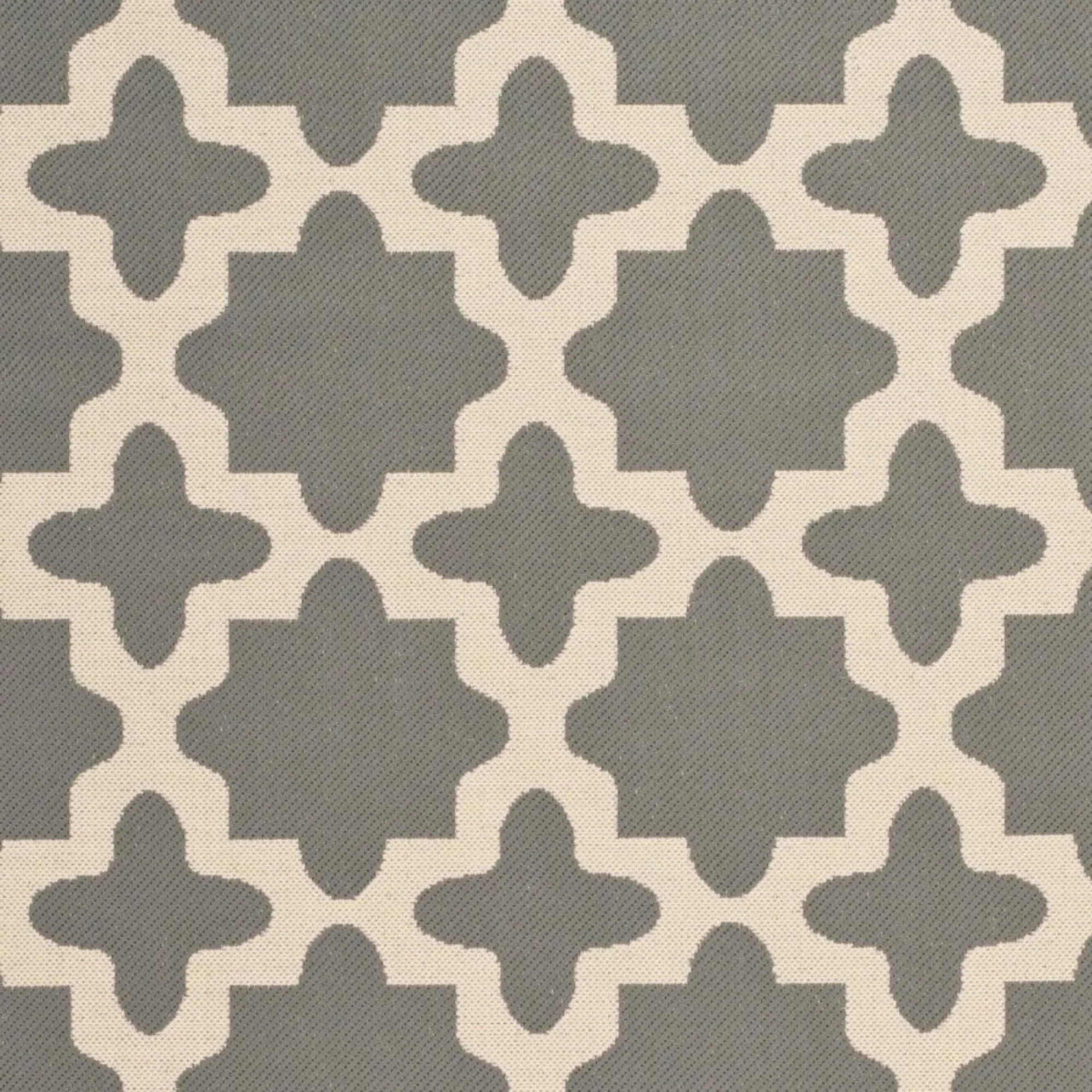 

Geometric Indoor/Outdoor Rug Strip, Anthracite/Beige, 2'3" x 10' Patio rugs,Waterproof, ideal for outdoor use.