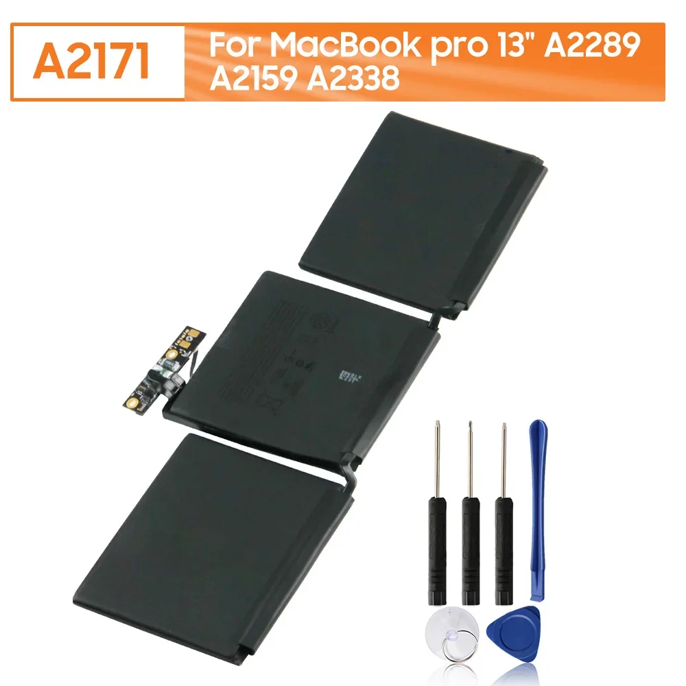 

Rechargeable Battery A2171 For MacBook pro 13" 2019 Year A2289 A2159 A2338 5103mAh 11.41V