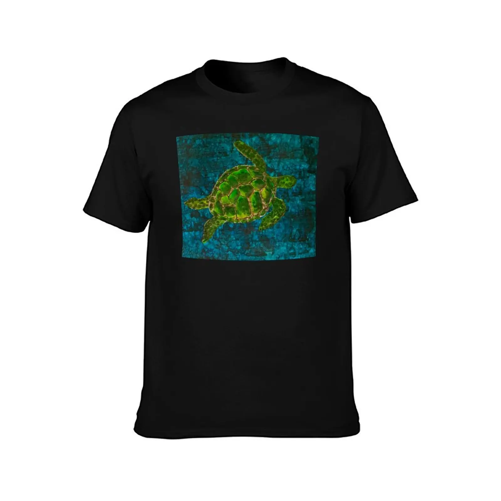 sea Turtle Painting 9417 T-Shirt Basic Casual Wear Short Sleeve Top T-Shirt