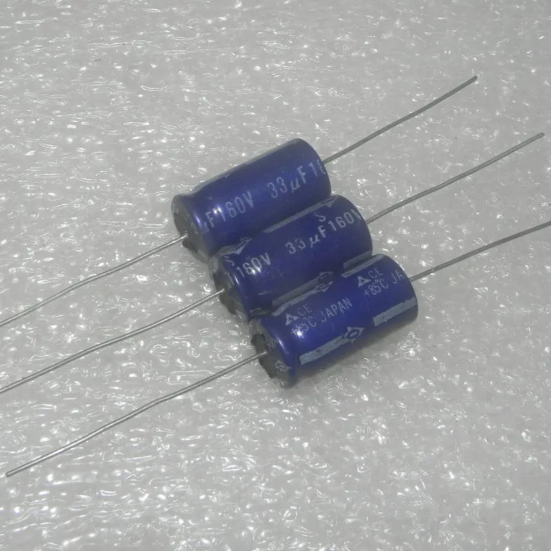 10PCS/LOT 160V 33UF Axial Aluminum Electrolytic Capacitor