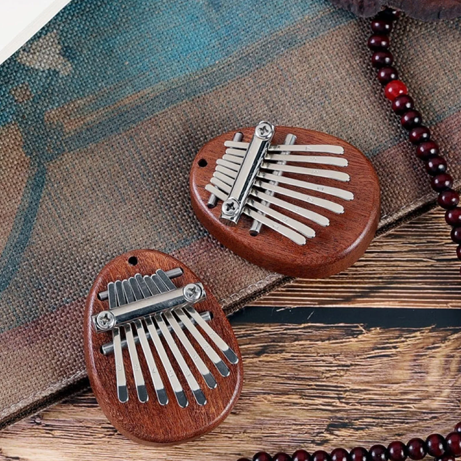 Mini Octopath Thumb Piano Small-scale Kalimba For Children Cute Cat Head Shape Karimba Finger Piano Outdoor Entertainment Piano