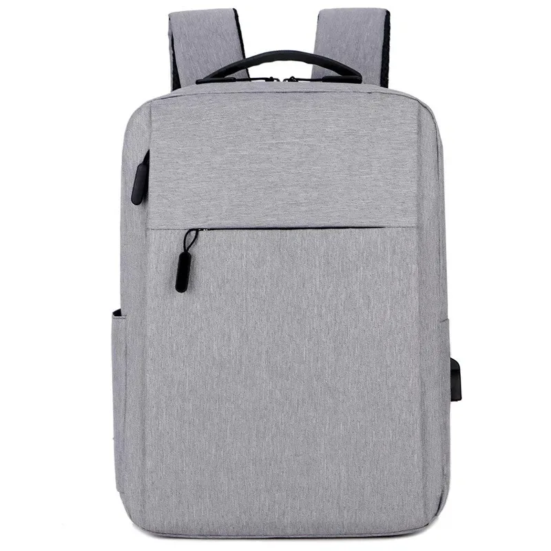 15.6 Inches School Student Backpack Washable Business Rucksack Unisex Trendy Oxford Cloth Versatile Backpack Black Grey Blue Red