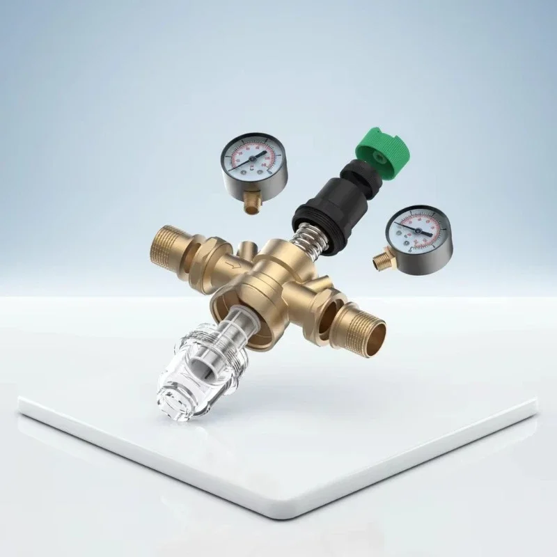 Improve water quality, water filter, with decompression function, stable output, with two pressure gauges, with filtration