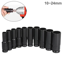 10mm-24mm Extension Sleeve Hexagonal Pneumatic Socket Head for Electric Wrench Hand Tools Impact Wrench Drill Hex Socket Head