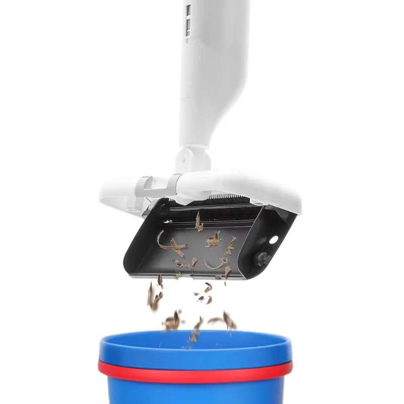 Multifunctional Water Spray Mop Cleaner and Manual Carpet Sweeper for Floor Cleaning, Microfiber Flat Mop with Floor Sweeper