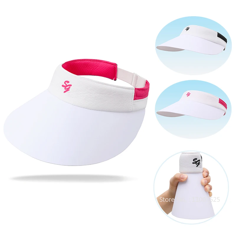 

SG пустой топ шляпа для гольфа женский солнцезащитный козырек летние корейские рыбацкие кепки для девочек и женщин спортивная кепка с большими полями анти-УФ головной убор