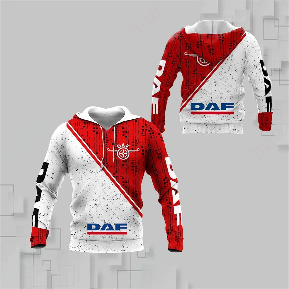 

DAF Hoodies For Men Women Harajuku 3D Printing Sweatshirt Unisex Clothing Casual Essentials Pullover Top Anime Zip Hoodies