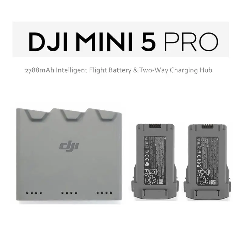 

Оригинальный аккумулятор DJI 2788 мАч, зарядное устройство с двусторонней зарядкой для DJI Mini 5 Pro, аксессуары для полетов
