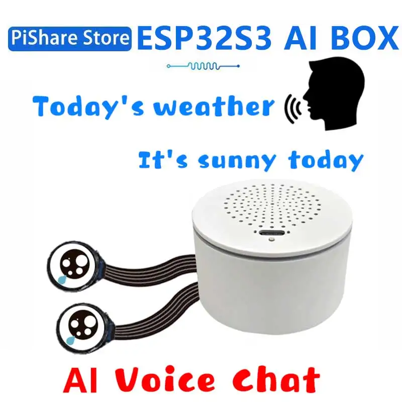 

ESP32-S3 DeepSeek AI Box Макетная плата робота N16R8 Игрушечная кукла Коробка динамиков Опция 0,71 дюйма Электронные глаза
