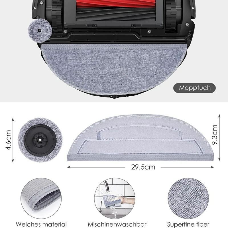 Набор аксессуаров для Roborock S8 Maxv Ultra, пылесборники, основная роликовая щетка, боковые щетки, фильтр, 6 насадок, аксессуары для пылесоса