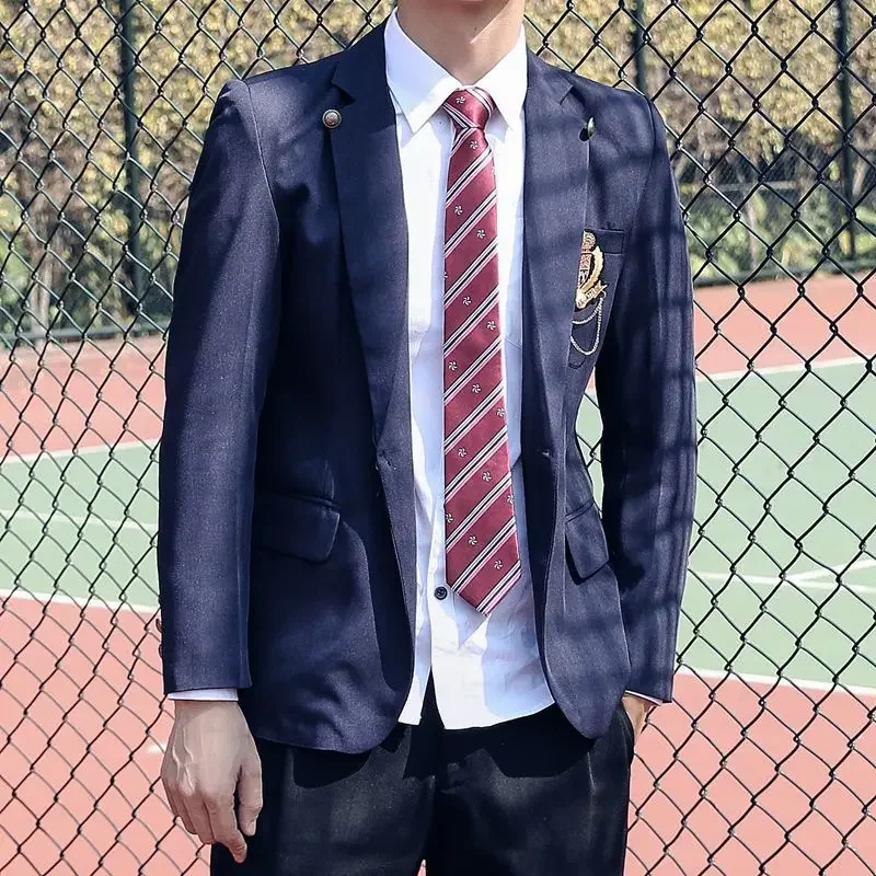 2025 japanische Frauen Männer College Stil Frühling Herbst Anzüge Blazer Langarm Jacken Mäntel Outwear Für JK DK Schuluniform 5XL