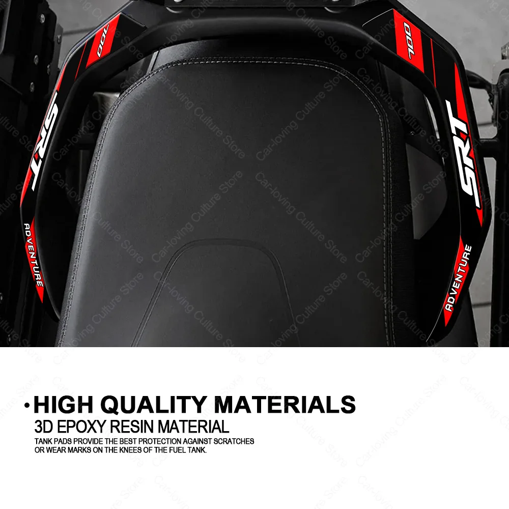 Motorcycle Tank pad Stickers Protection kit Waterproof Protective Sticker For QJ SRT 700 X 3D Epoxy Resin Protective Sticker