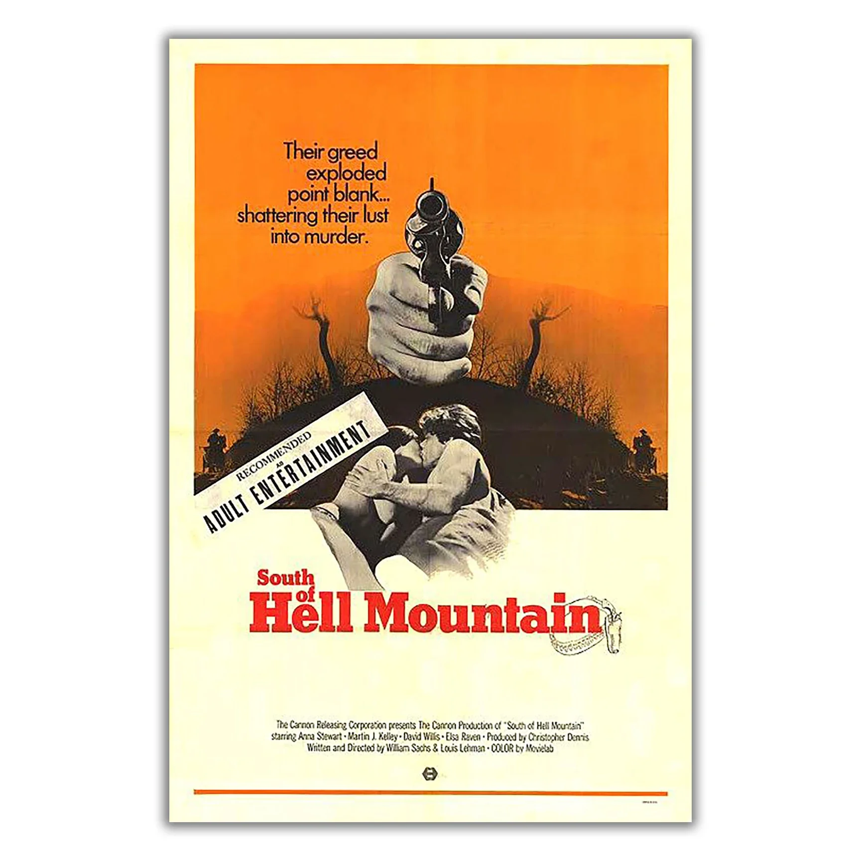WM3013 South of Hell Mountain Wonderful Classic Movie HD Silk Fabric Poster Art Decor Indoor Painting Gift
