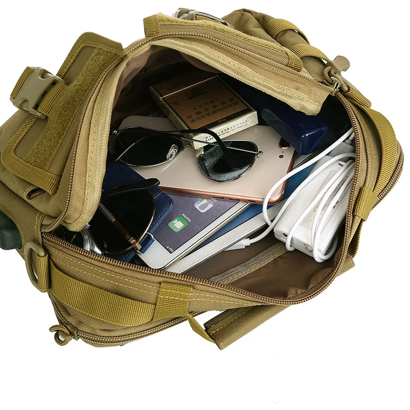 High-quality Multi-functional USB Charging Outdoor shoulder Bag Camouflage Backpack Travel and Hiking Crossbody bag Bolsa hombre