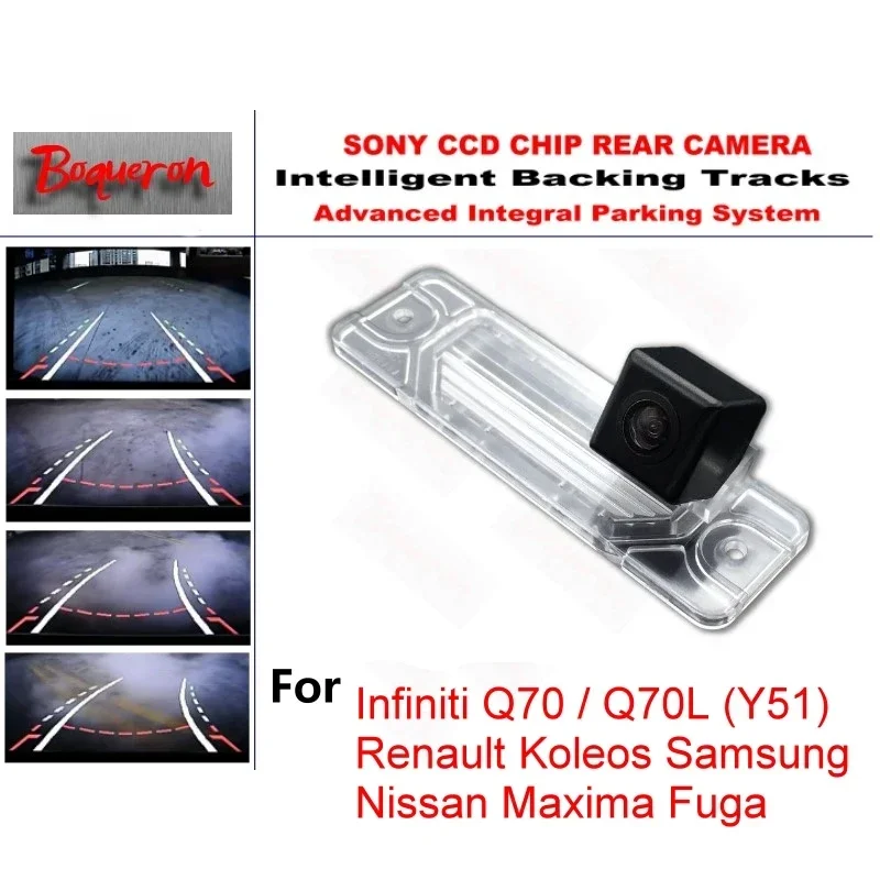 

for Infiniti Q70 Q70L Renault Koleos Samsung Nissan Maxima Fuga Dynamic Tracks Rear View Reverse Backup Trajectory Camera