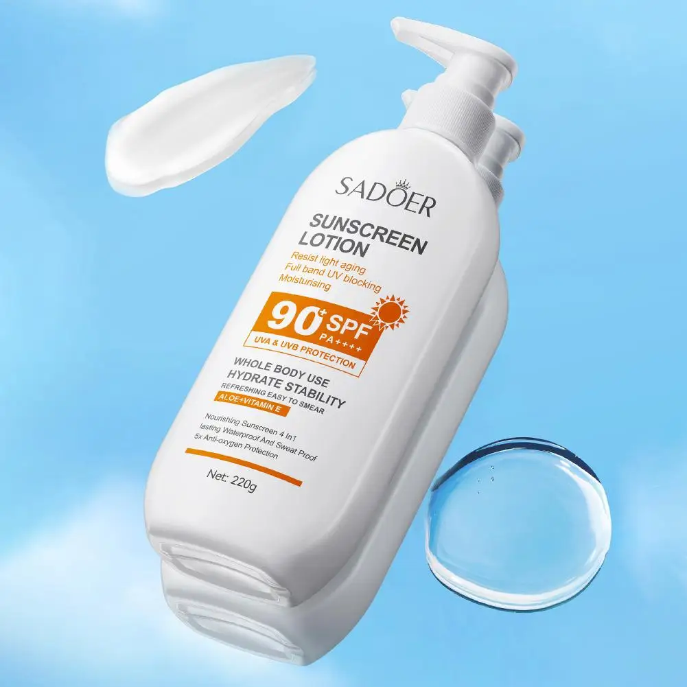 Facial Body Sunscreen SPF90+/SPF50+ Anti Sun UV Protector Solar Skin Protective Sunblock Oil-Control Moisturizing Sun Cream