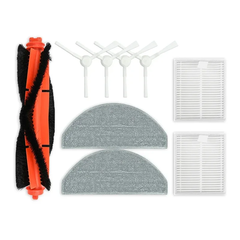 AD24 For Xiaomi Vacuum Cleaner S20 E12 E10 B112 Robot Vacuum Cleaner Main Side Brush Mop Cloth HEPA Filter Spare Parts
