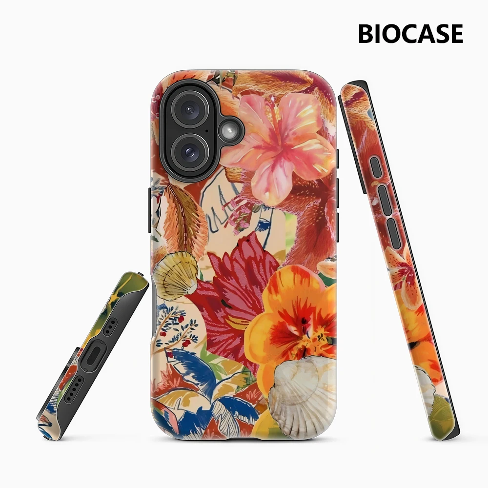 Tropical Mix iPhone18 Must-Haves Handyhülle Doppelschichtige Rückabdeckung Kompatibel mit iPhone 17 16 15 14 13 12 11 Pro Max Plus