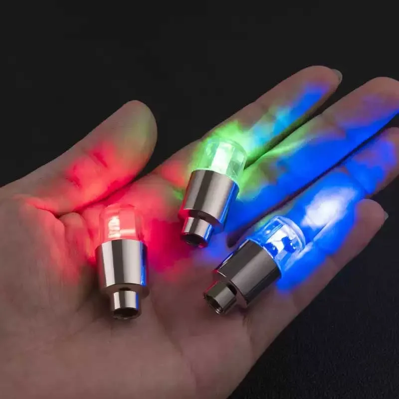 Car tire valve cap, personalized universal core, emitting light, flashing lights, night light sensing, seven color valve cover