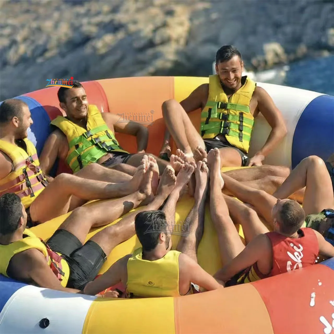 Inflatable Water Flying Boat PVC Cloth Water Sports Toy for Amusement Park with 500kg Capacity for 5-10 Passengers
