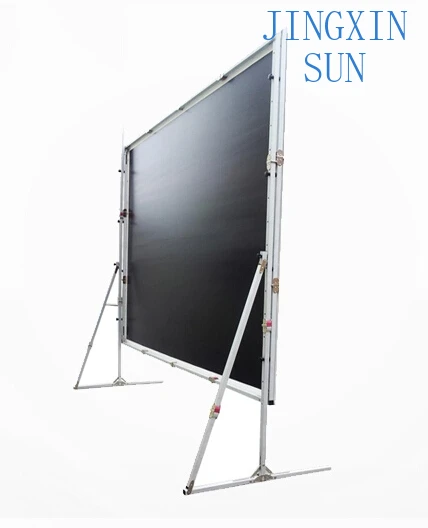 Portable 100inch & 300inch Projector Screen White Soft Material Front and Rear Projection Screen Made of Durable Plastic